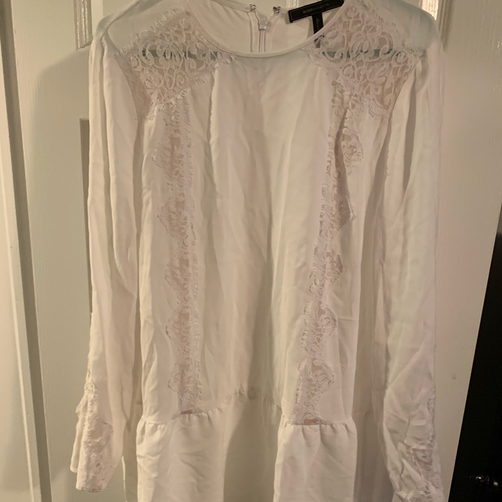 BCBG white dress